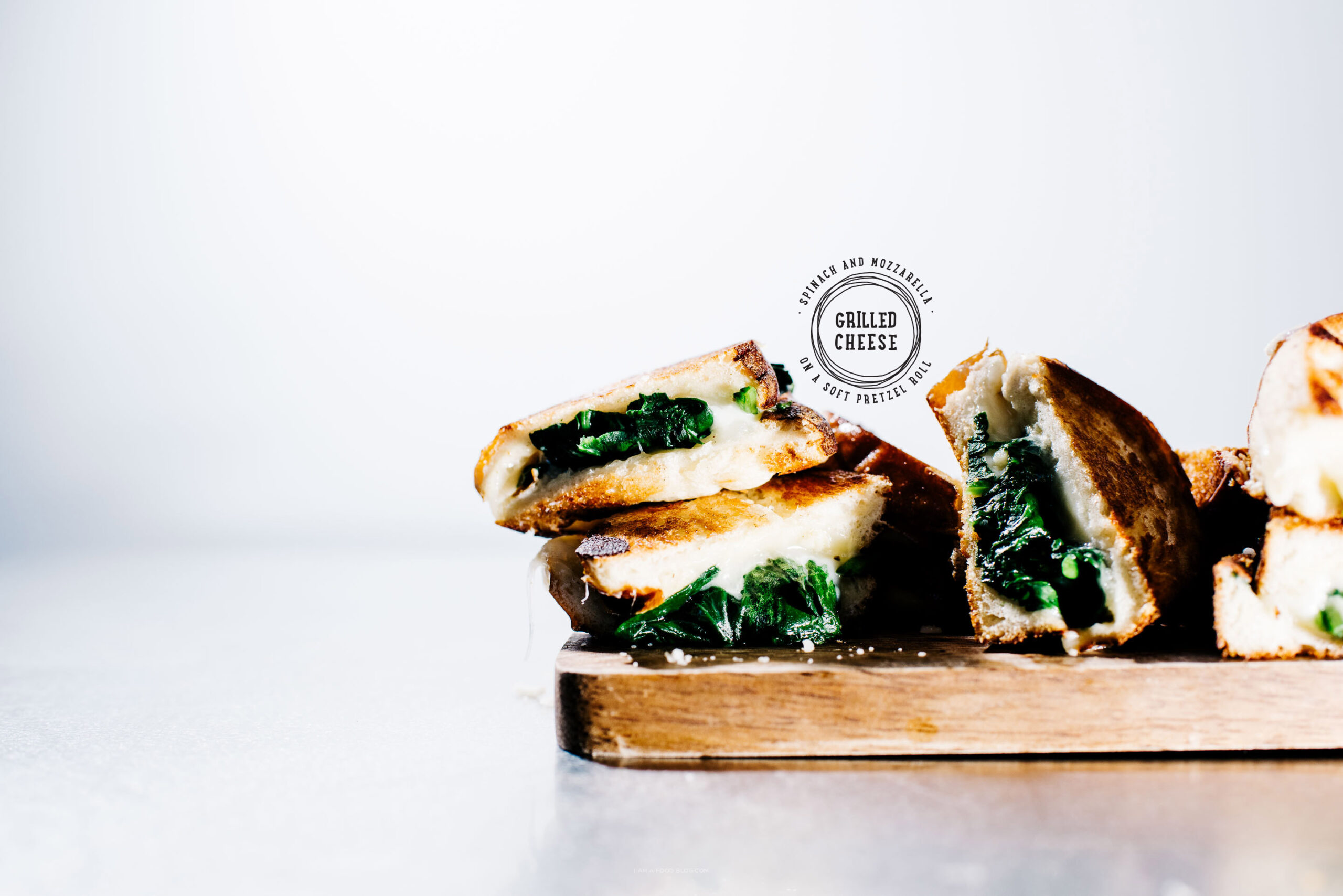 Spinach Mozzarella Grilled Cheese